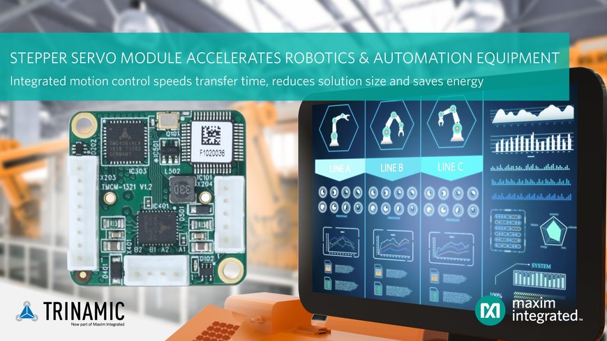 Il Modulo Servo Controllore/Driver di Trinamic Accelera le Applicazioni di Robotica e Automazione Riducendo del 75% le Perdite di Potenza